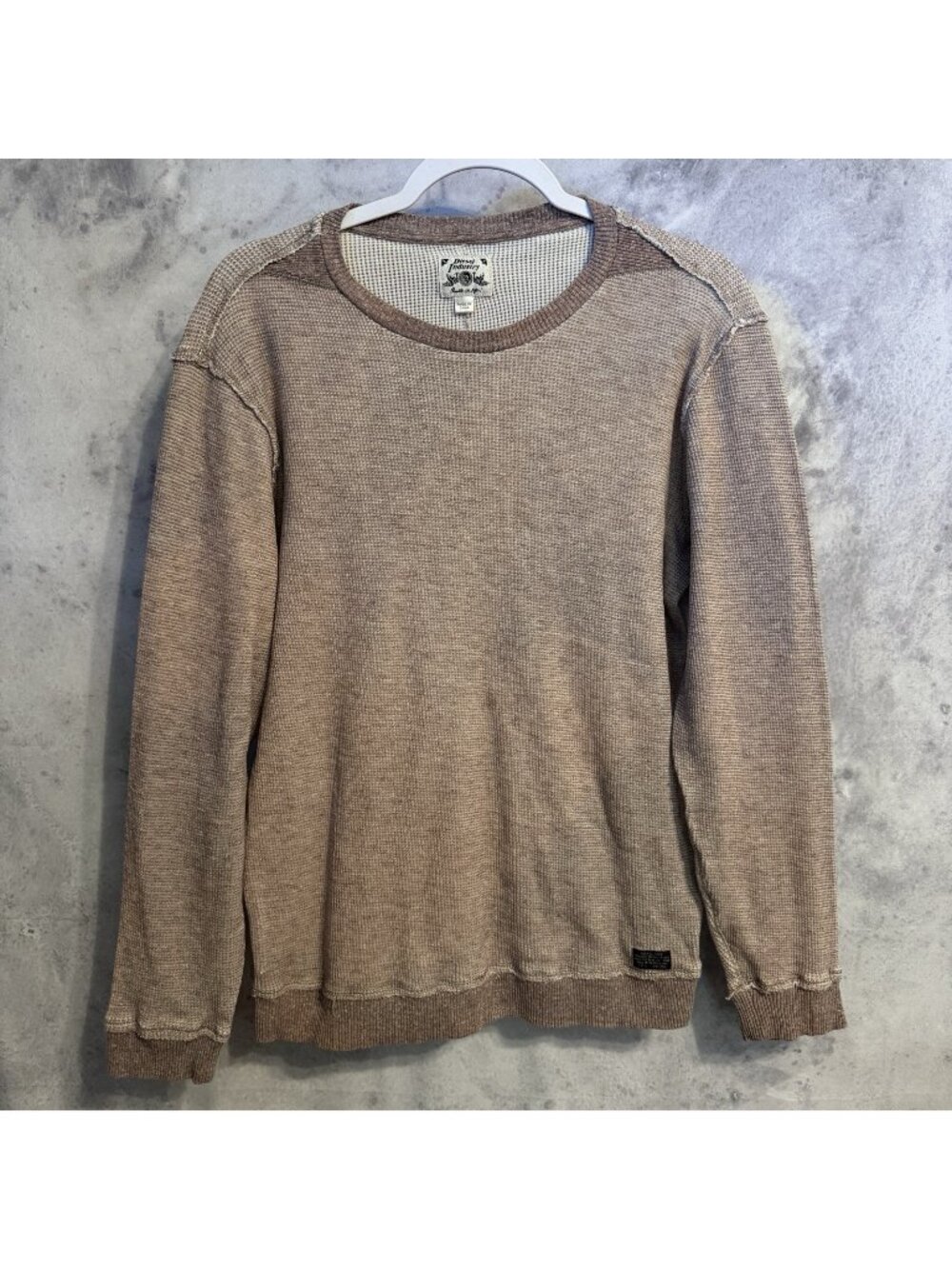 Diesel Industries Waffle Knit Thermal Shirt Mens Medium M